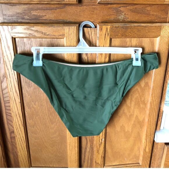 NWT J Crew Safari Green Curved Waist Cheeky Bikini Bottom Size XXL - Picture 6 of 8